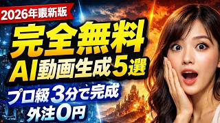 無料かつ無制限のAI動画生成ツール トップ5（Grok AIの無料代替ツール）2026年版　#AI動画クリエイター＃AI初心者＃無料動画生成＃AI副業