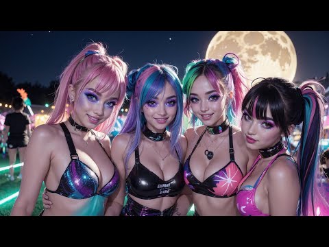 AI Lookbook of a Quirky EDM festival with some Funky Beats