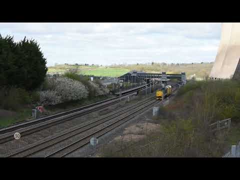 DRS/Regional Railways 37425 passes East Midlands Parkway 06/04/2023 | I Like Transport