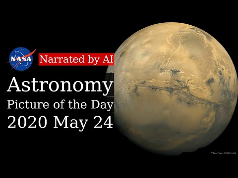 APOD: 2020-05-24 - Valles Marineris: The Grand Canyon of Mars (Narrated by Brian)