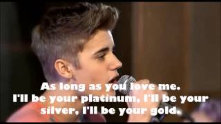 As long as you love me - Justin Bieber - Teen Awards 2012 (lyrics)