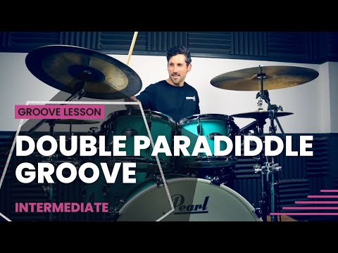 Double Paradiddle Groove Drum Lesson (Intermediate)