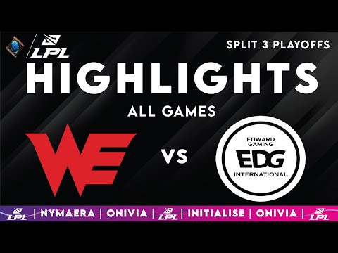WE vs EDG Highlights ALL GAMES | LPL Playoffs 2025 | Team WE vs EDward Gaming by Onivia