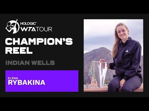 Теннис Indian Wells champion Elena Rybakina's BEST points from her first WTA 1000 title run!