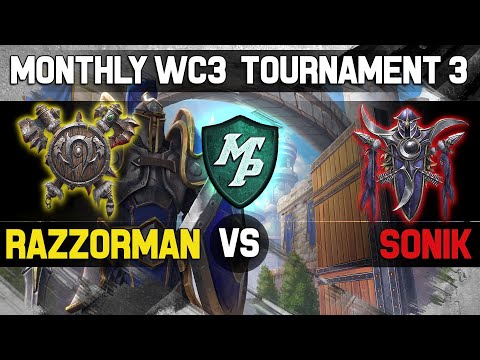 Warcraft 3: FINAL! RaZZoRMaN vs Sonik  - Meta Plays Monthly Tournament #3