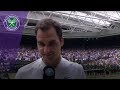 Roger Federer Wimbledon 2017 final winner's interview