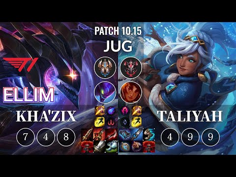 T1 Ellim Kha'Zix vs Taliyah Jungle - KR Patch 10.15