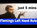 FLEMINGS LEFT Hand Rule ICSE PHYSICS CLASS 10
