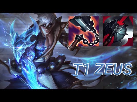 T1 Zeus Lee Sin Top VS Gnar | KR Challenger Patch 13.20