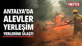 Antalya Aksu orman yangınında 254 hane boşaltıldı, 720 kişi tahliye ed