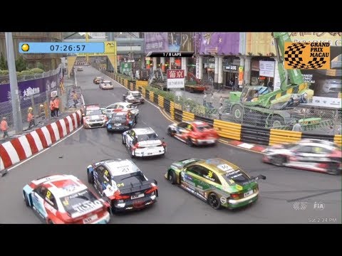 WTCR 2018. Race 1 Macau Grand Prix. Traffic Jam