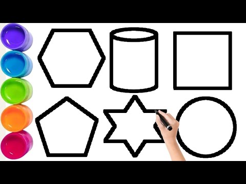 drawing shapes,educational videos for toddlers,learning videos for kids,triangle,circle,cube,shape