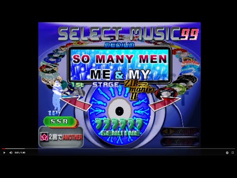 [GAMEPLAY] SO MANY MEN/ Single / SSR / Dance Dance Revolution 3rd MIX, PS1