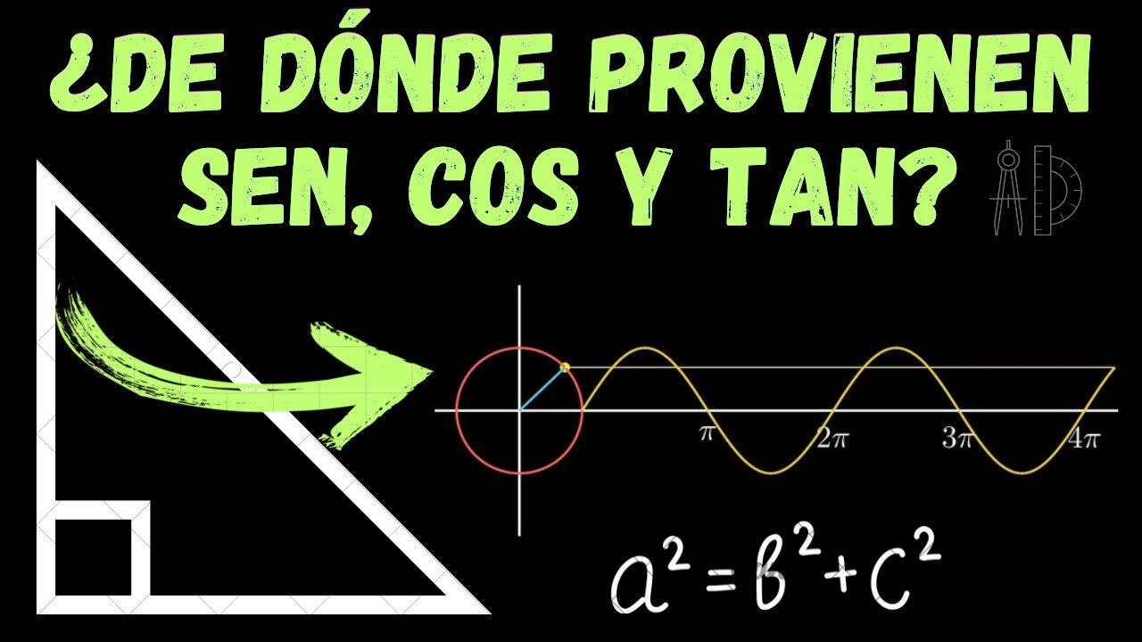 ENTENDIENDO realmente QUÉ son SEN, COS y TAN ▶ ¿De DONDE PROVIENEN las RAZONES TRIGONOMÉTRICAS? 📐📖