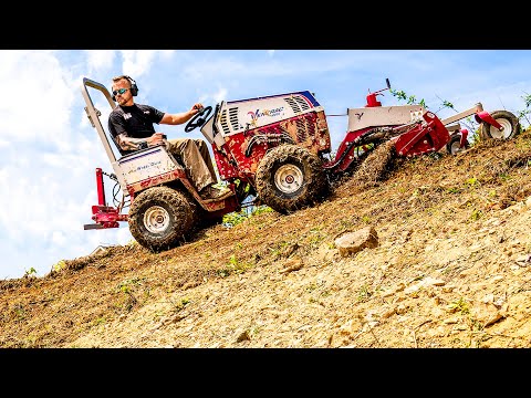 Ventrac | Impossible Lawn Installation Job – Renovating Yards On Steep Mountains
