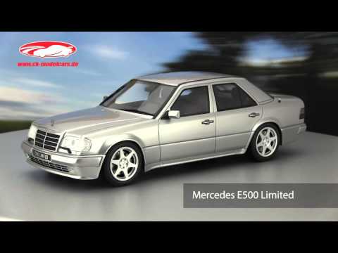 Ottomobile 1:18 Mercedes-Benz E500 Limited (W124) Year 1994 silver
