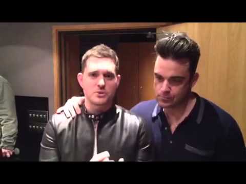 Michael Bublé and Robbie Williams talk Ruben's Shoes