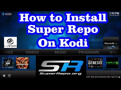 How to Install SuperRepo (Add-ons Repository ) on Kodi XBMC  *** free movies,shows,live tv *** Video