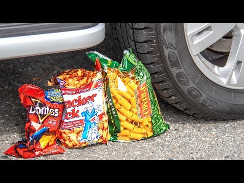 Tiramisu and M&Ms vs Car | ASMR Crushing Crunchy & Soft Things by car | TestPerfect how-to