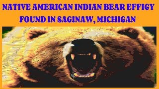 NATIVE AMERICAN INDIAN BEAR EFFIGY FROM SAGINAW, MICHIGAN