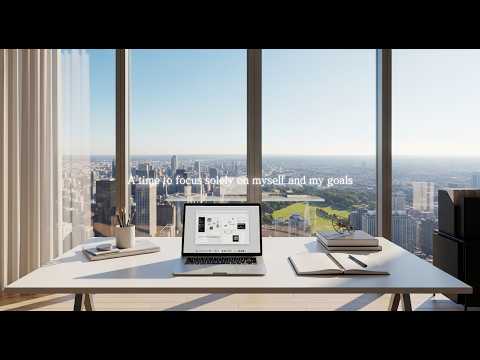 Deep Focus  Bright City View Minimalist Workspace & Warm Lo-Fi Beats (No Lyrics)