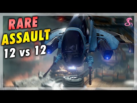 Rare Warzone Assault Sweaty 12 vs 12 Match! - Halo 5: Guardians