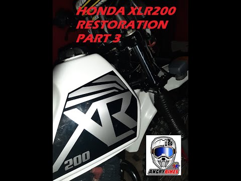 HONDA XLR200CC RESTORATION PART 3
