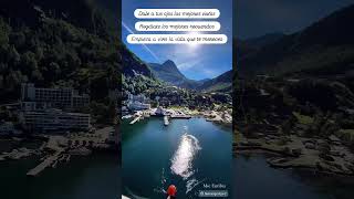 Cruising with Msc Euribia in Gerangerfjord Norway 🇳🇴 with msc friend David garsan #geirangerfjord #m