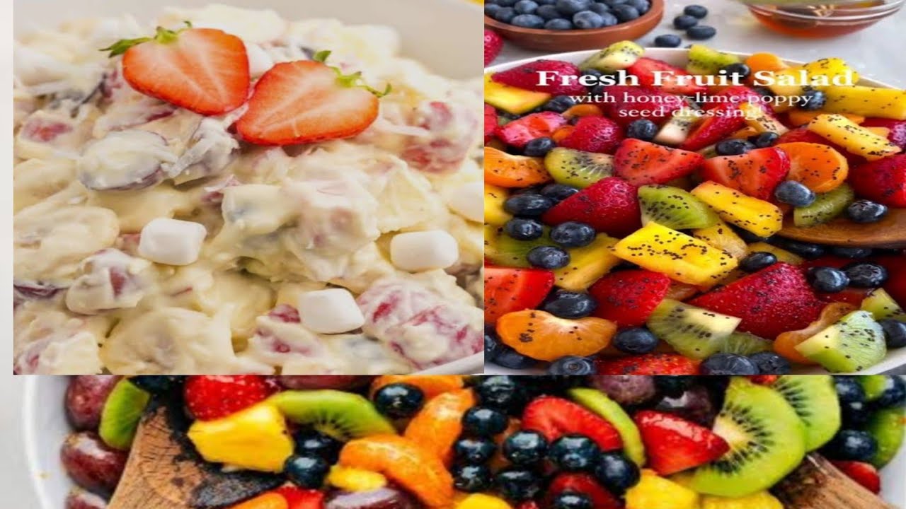 Freshen Up Your SUMMER with These Delicious Salads!   Summer Fruit Salad Fresh Tropical  Fruit salad