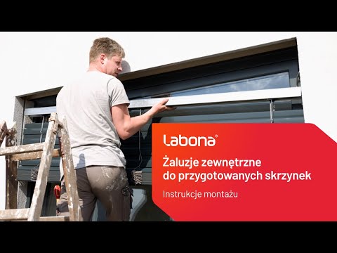 Instrukcja montażu żaluzji zewnętrznych do przygotowanej skrzynki