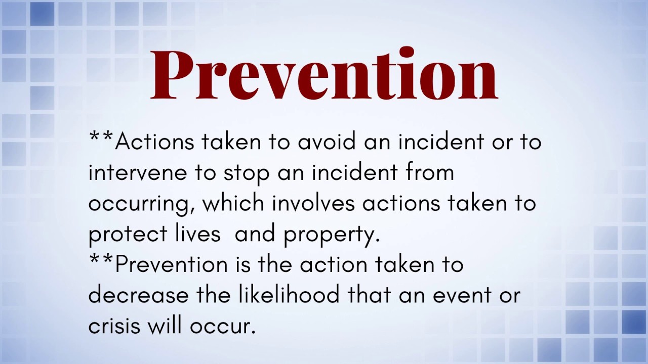 What Is The Difference Between Prevention, Mitigation, and Preparedness?
