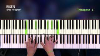 Risen - Israel Houghton [Piano Tutorial]