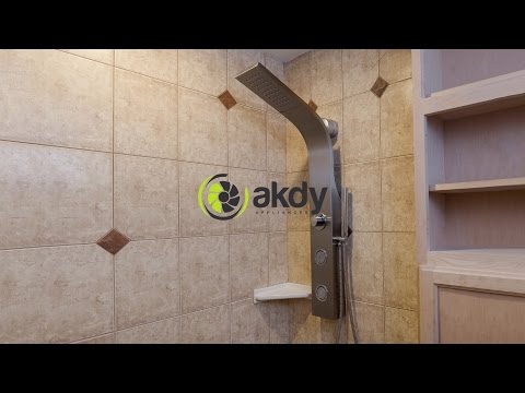 AKDY Easy Connect Shower Panel Installation