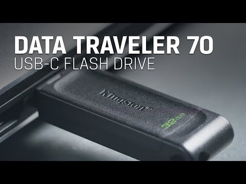 Kingston 64GB USB-C 3.2 Gen 1 DataTraveler 70 video