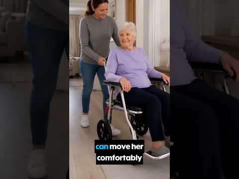 3-in-1 Shower Commode Wheelchair | Folding Aluminium Wheeled Shower Chair with Padded Seat | Removable Bucket