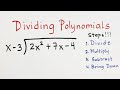 Dividing Polynomials The Long Division Method
