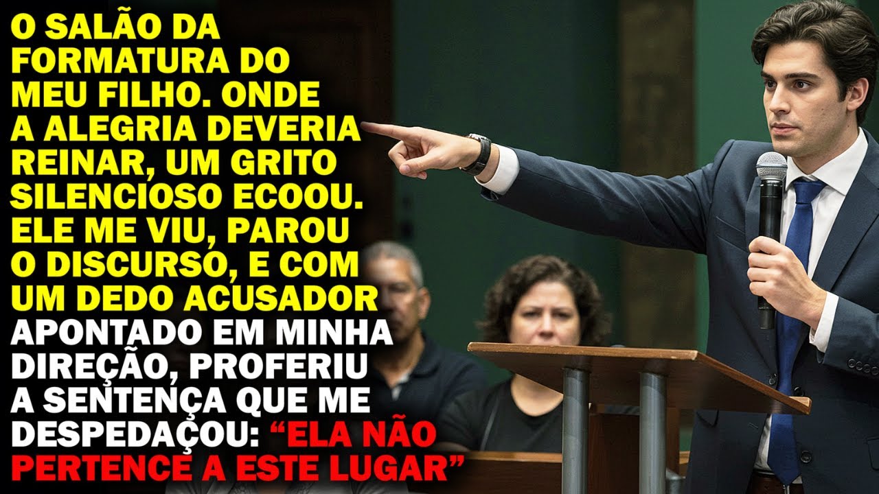 ENTREI NA FORMATURA DO MEU FILHO E ELE APONTOU PARA MIM E DISSE "ELA NÃO PERTENCE A ESTE LUGAR"
