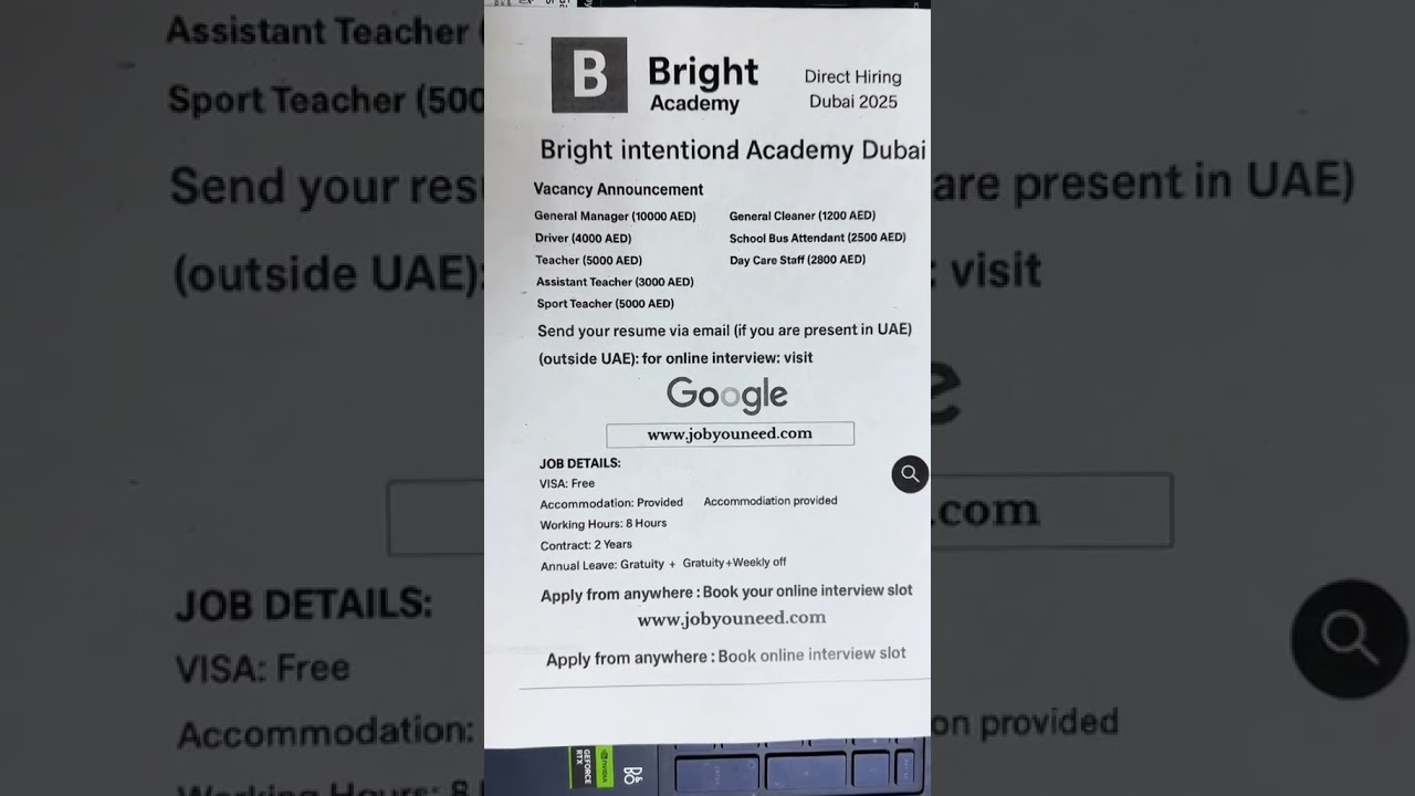 Bright Future Academy Jobs 2025 | Teachers & Admin Hiring in UAE #jobwaveuae