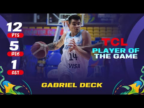 Gabriel Deck 🇦🇷 | 12 PTS | 1 AST | 5 REB | TCL Player of the Game vs. Venezuela