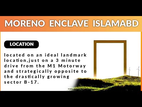 Moreno Enclave Just 3 minute drive from the M1 Motorway || Location || Manahil Estate