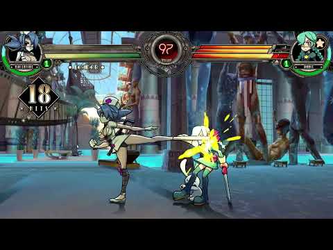 Skullgirls 2nd Encore Valentine arcade gameplay (hard)