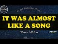 It Was Almost Like A Song KARAOKE Ronnie Milsap
