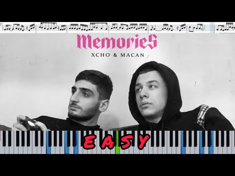 Xcho & MACAN - Memories (кавер на пианино + ноты) EASY