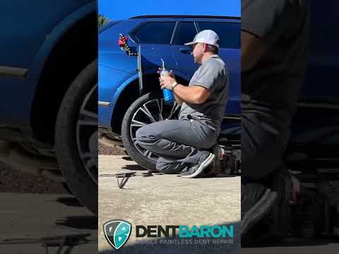 Thumbnail for Paintless Dent Removal acces on #BMW M50i quarter panel #shorts #dentbaron Raleigh, NC by BMW, BMW M5