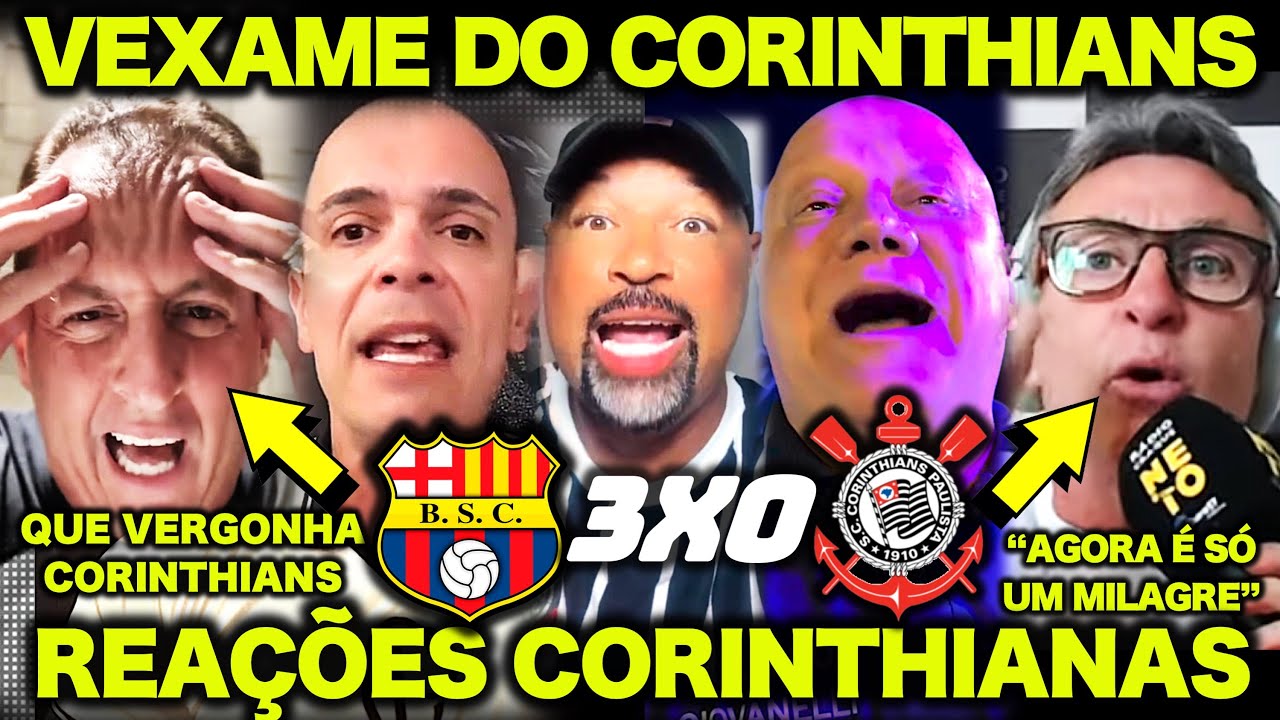 NETO PERDE a LINHA e BENJA REVOLTADO após VEXAME do CORINTHIANS ! BARCELONA 3X0 CORINTHIANS