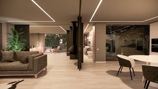 Download lagu Architectural 3D Visualization - Modular concrete house in Gerês National Park, Portugal. mp3