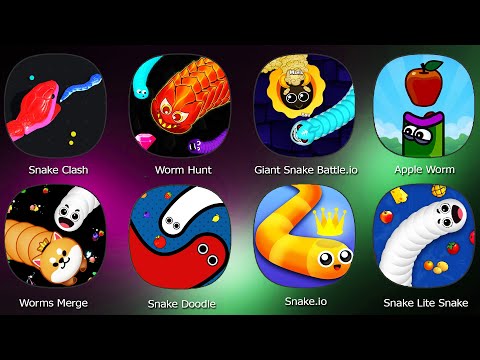 Snake Clash,Worm Hunt,Apple Worm,Giant Snake Battle io,Worms Merge,Snake Doodle,Snake io,Snake Lite