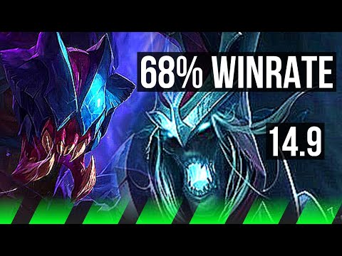 REK'SAI vs KARTHUS (JGL) | 9/0/12, 68% winrate, Legendary | BR Diamond | 14.9
