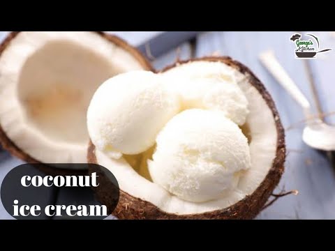 Coconut ice cream | jinsi ya kutengeneza ice cream ya nazi rahisi na tamu sana | George's kitchen ✓
