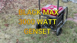 BLACK MAX 3000 WATT PORTABLE GAS GENERATOR: PRODUCT REVIEW